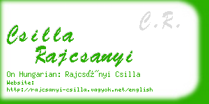 csilla rajcsanyi business card